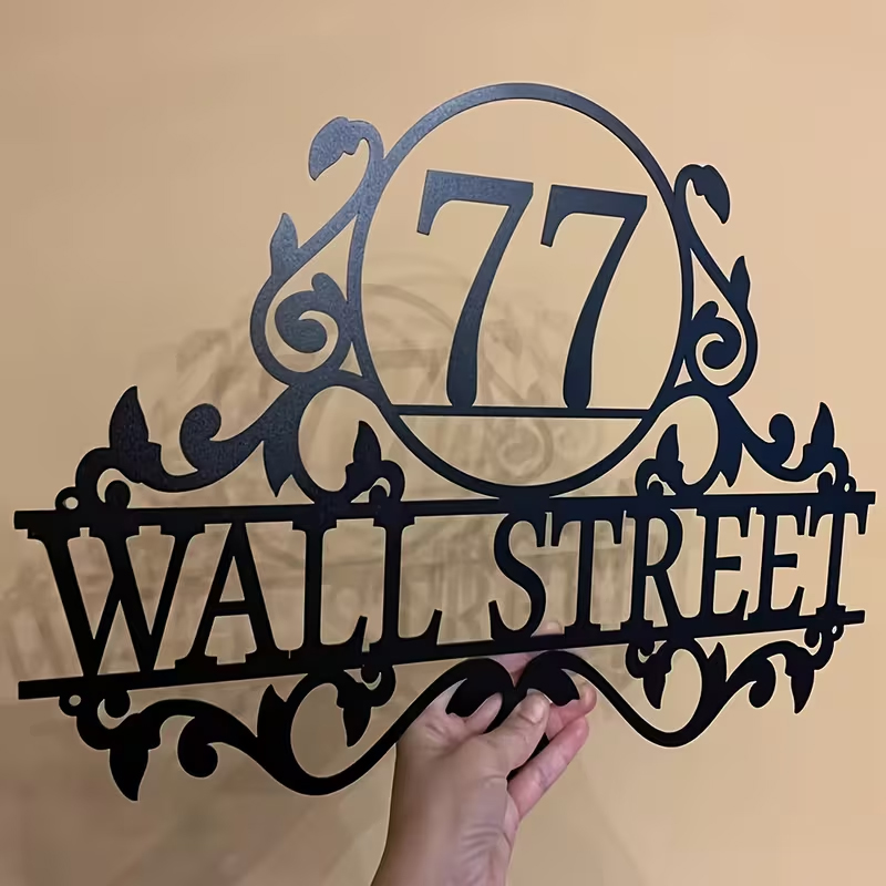 Home Decor For Wedding - Plaque de numéro de maison et