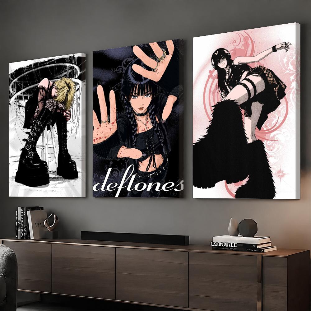 Home Decor Gothic - Peinture murale encadrée Y2K Gothic Anime