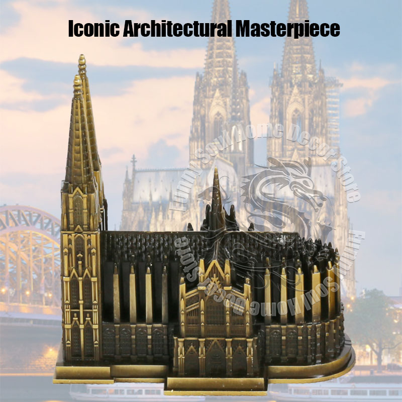 Germany Home Decor - Cathédrale de Cologne en métal, modèle