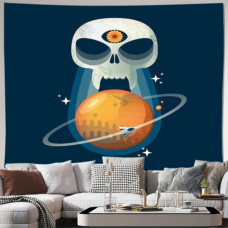 Aesthetic Tapestry - Tapisserie murale suspendue avec galaxie spatiale,