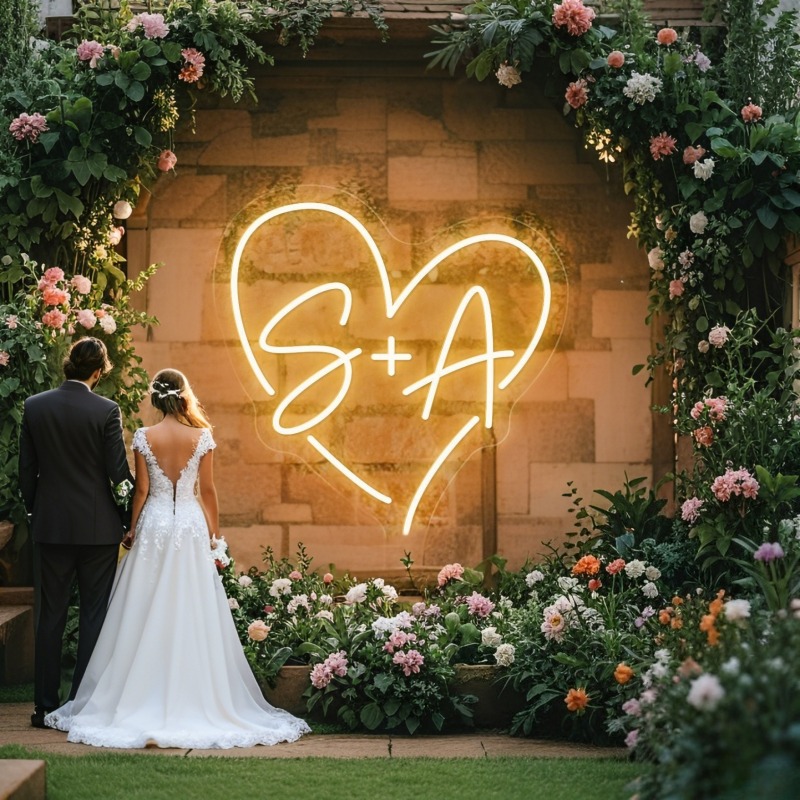 Home Decor For Wedding - Enseigne au néon LED en forme