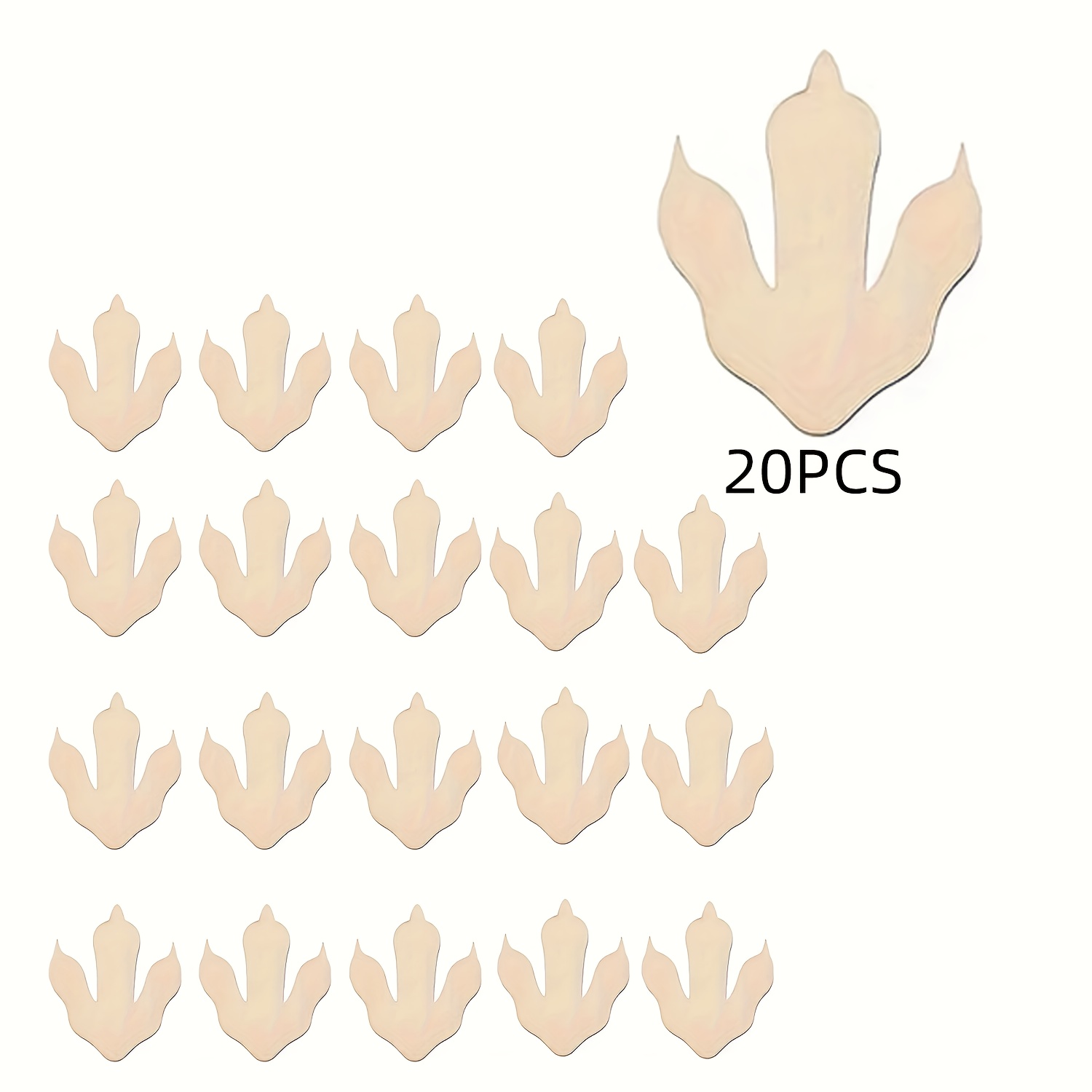 Home Decor Scrap - 10/20 pièces empreintes de dinosaures en