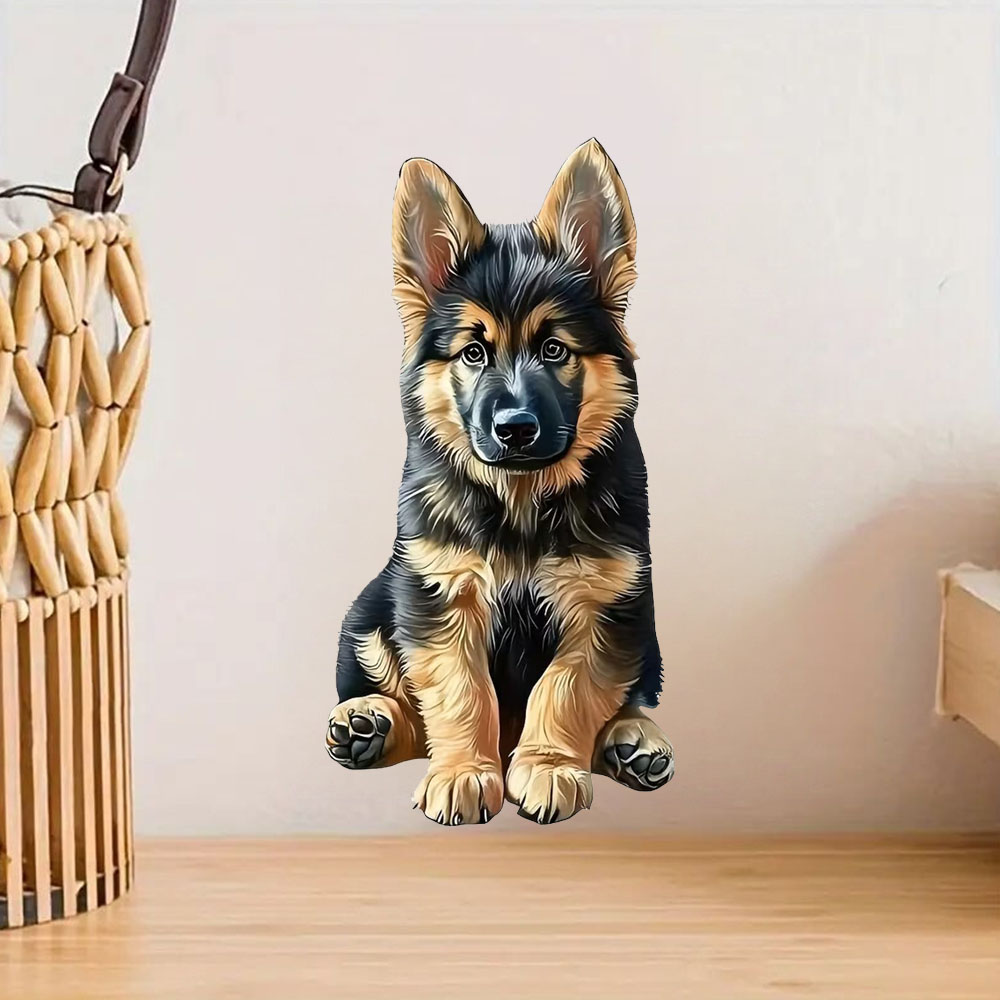 Germany Home Decor - Grand autocollant chien berger allemand, matériau