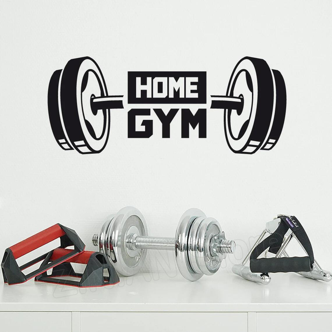 Home Decor Vinyl Flooring - Fitness maison gymnase décor autocollant mural