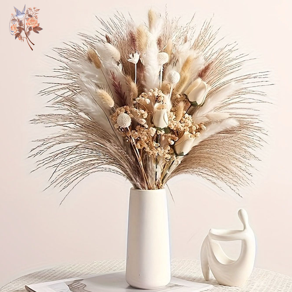 Bouquet de 80 fleurs artificie - Dried Flower Bouquet avis et prix