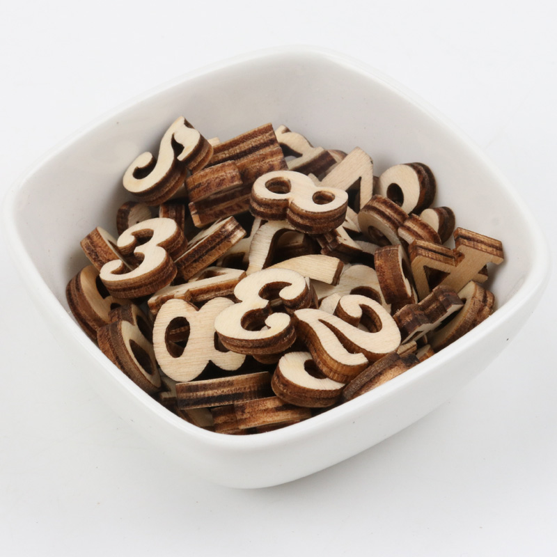 Lot de 50 chiffres en bois nat - Home Decor Scrap avis et prix