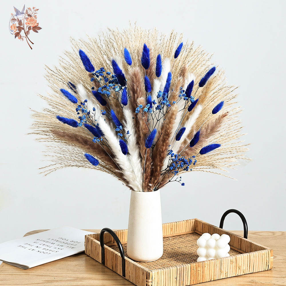 Queue de lapin moelleuse bleue - Dried Flower Bouquet avis et prix