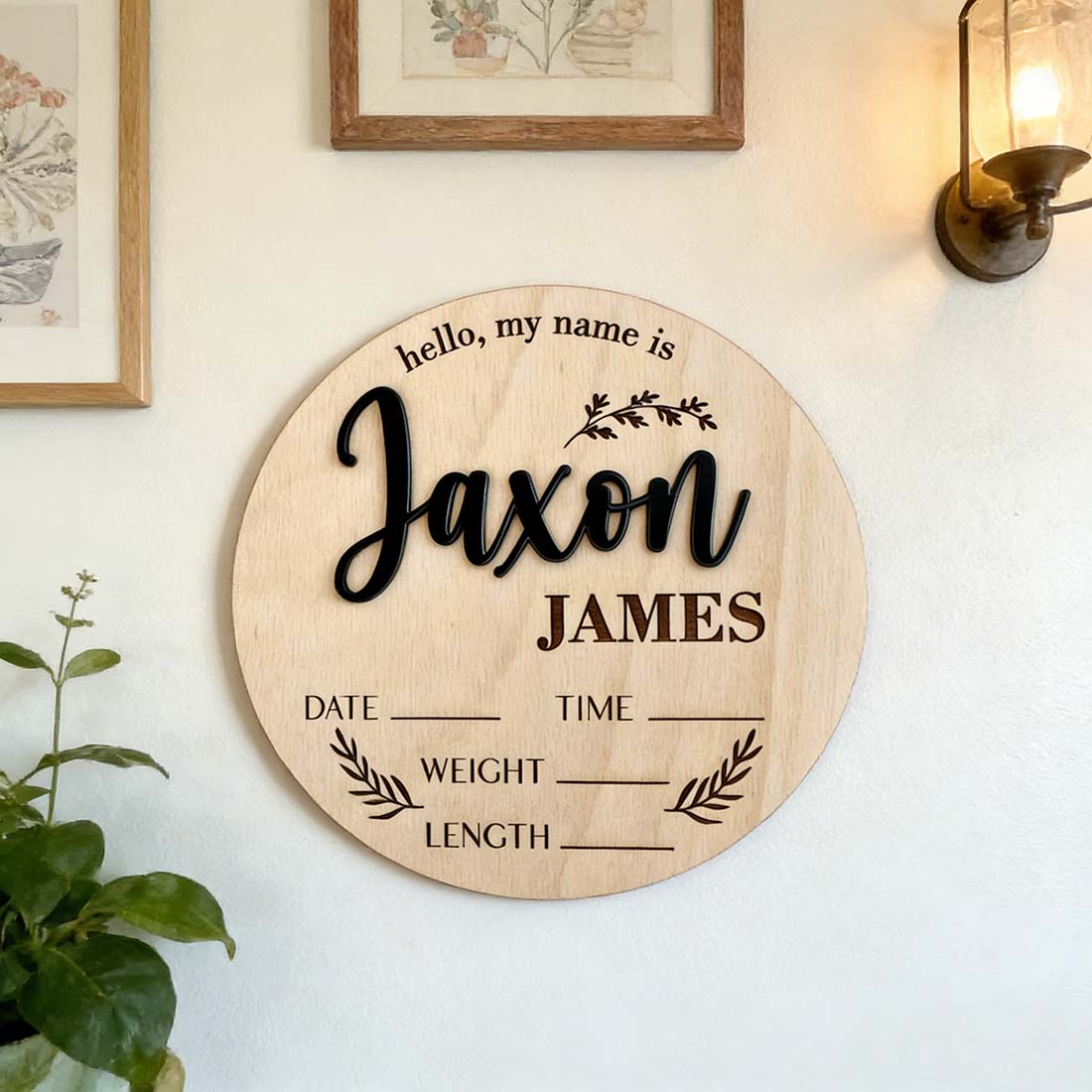1 plaque personnalisée en bois - Home Decor For Wedding avis et prix