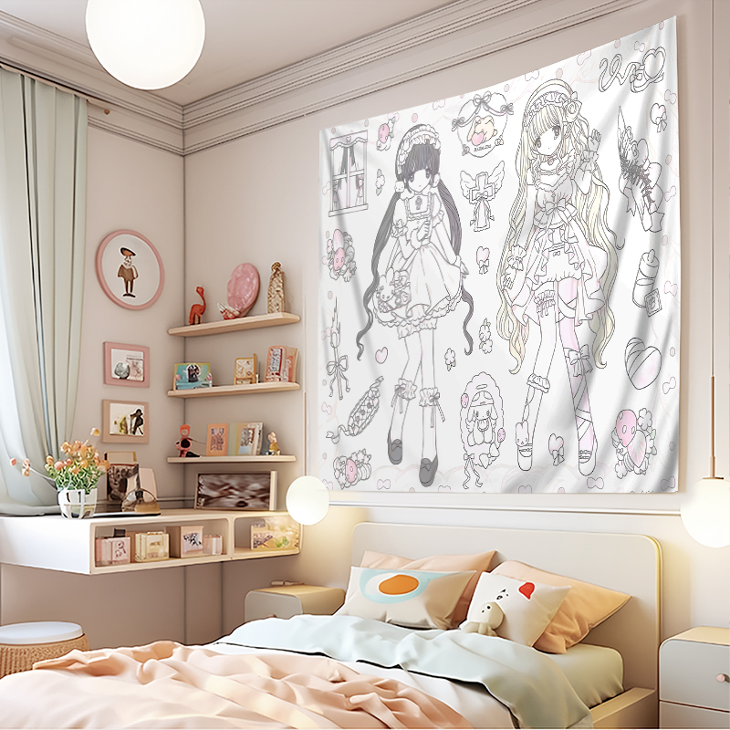 1PC Tapisserie murale imprimée - Aesthetic Tapestry avis et prix