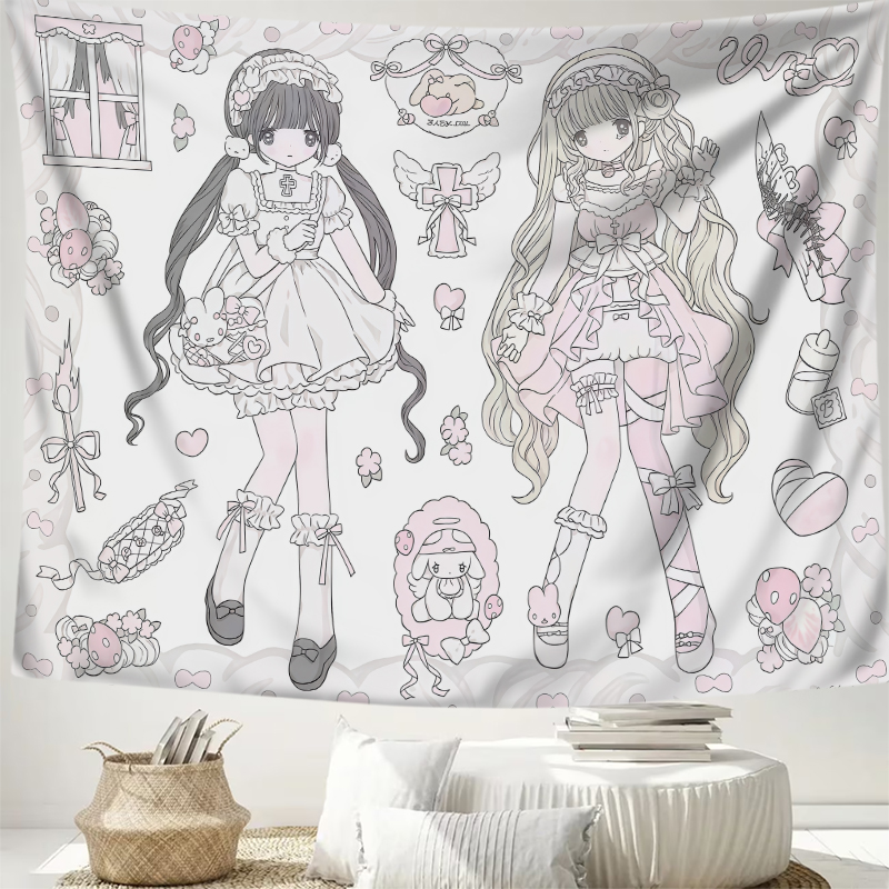 1PC Tapisserie murale imprimée - Aesthetic Tapestry avis et prix