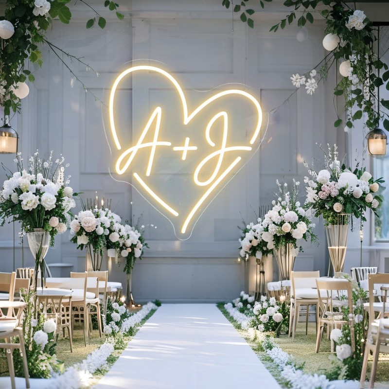 Enseigne au néon LED en forme  - Home Decor For Wedding avis et prix
