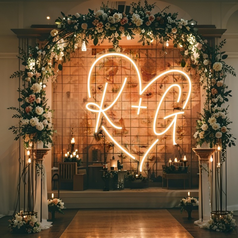 Enseigne au néon LED en forme  - Home Decor For Wedding avis et prix