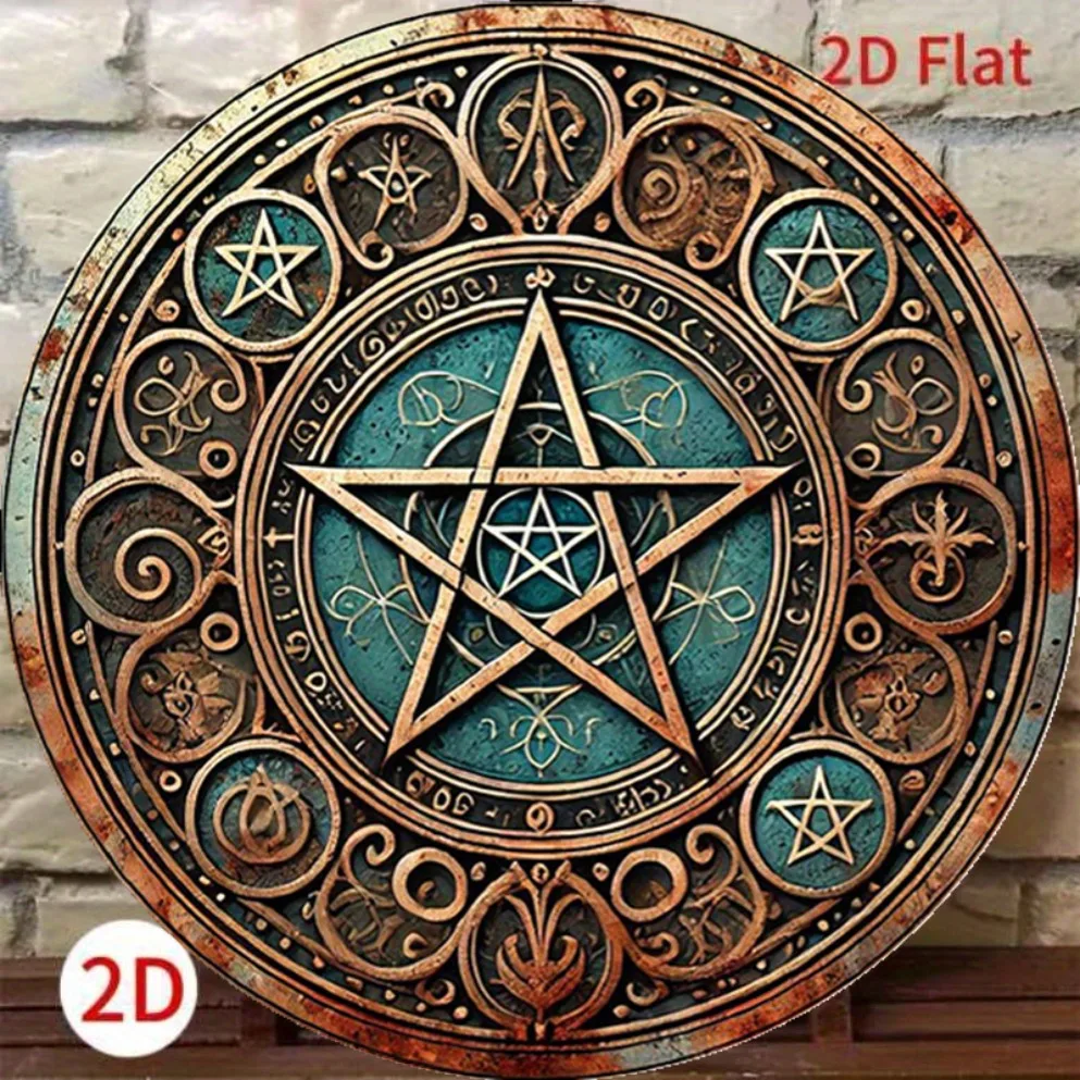 Panneau métallique pentagramme - Home Decor Gothic avis et prix