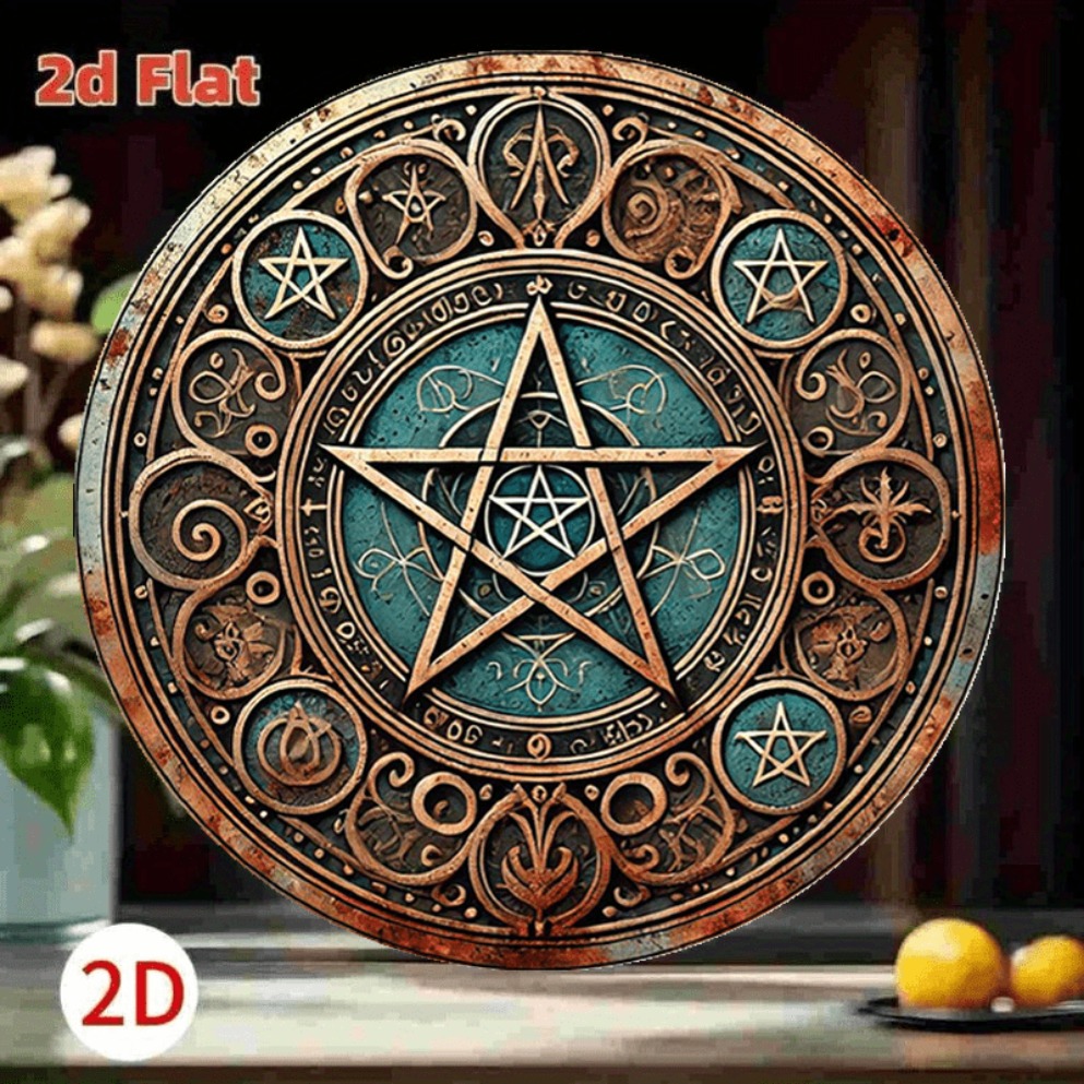 Panneau métallique pentagramme - Home Decor Gothic avis et prix