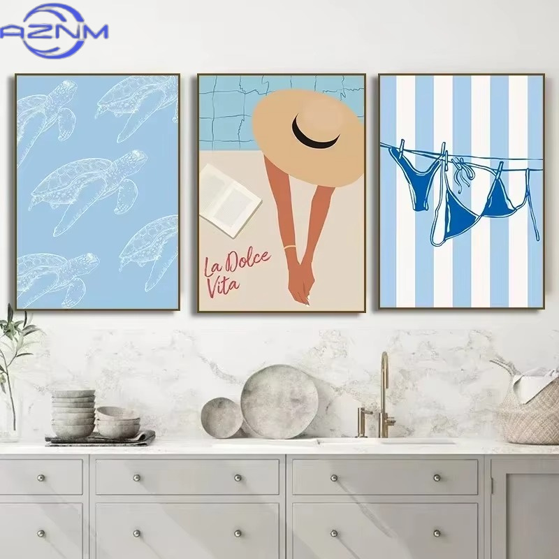 Affiche « Seashells Meet Me At - Home Decor Painting avis et prix