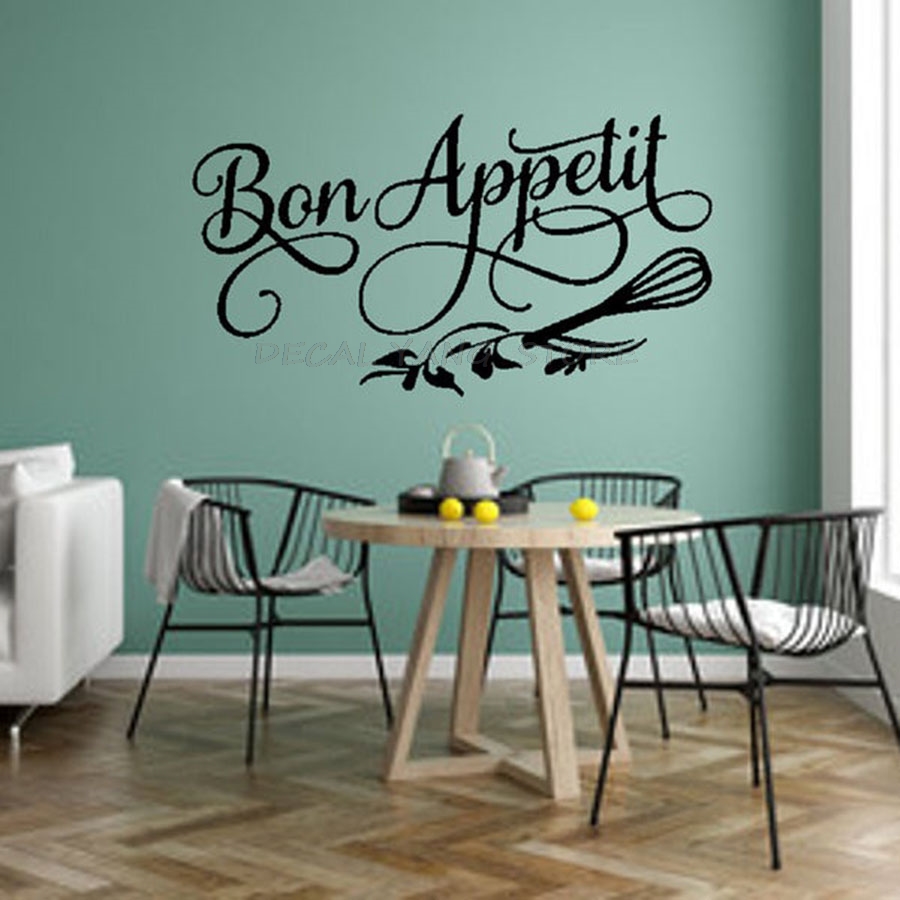 Bon appétit mur décalcomanie s - Home Decor Vinyl Flooring avis et prix